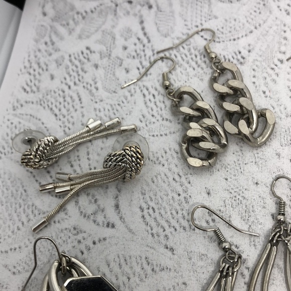 Bundle lot 9 modernist style earrings variety - Picture 9 of 11